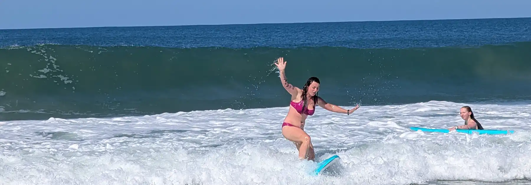 Learning to Surf at Dune Beach Hostel