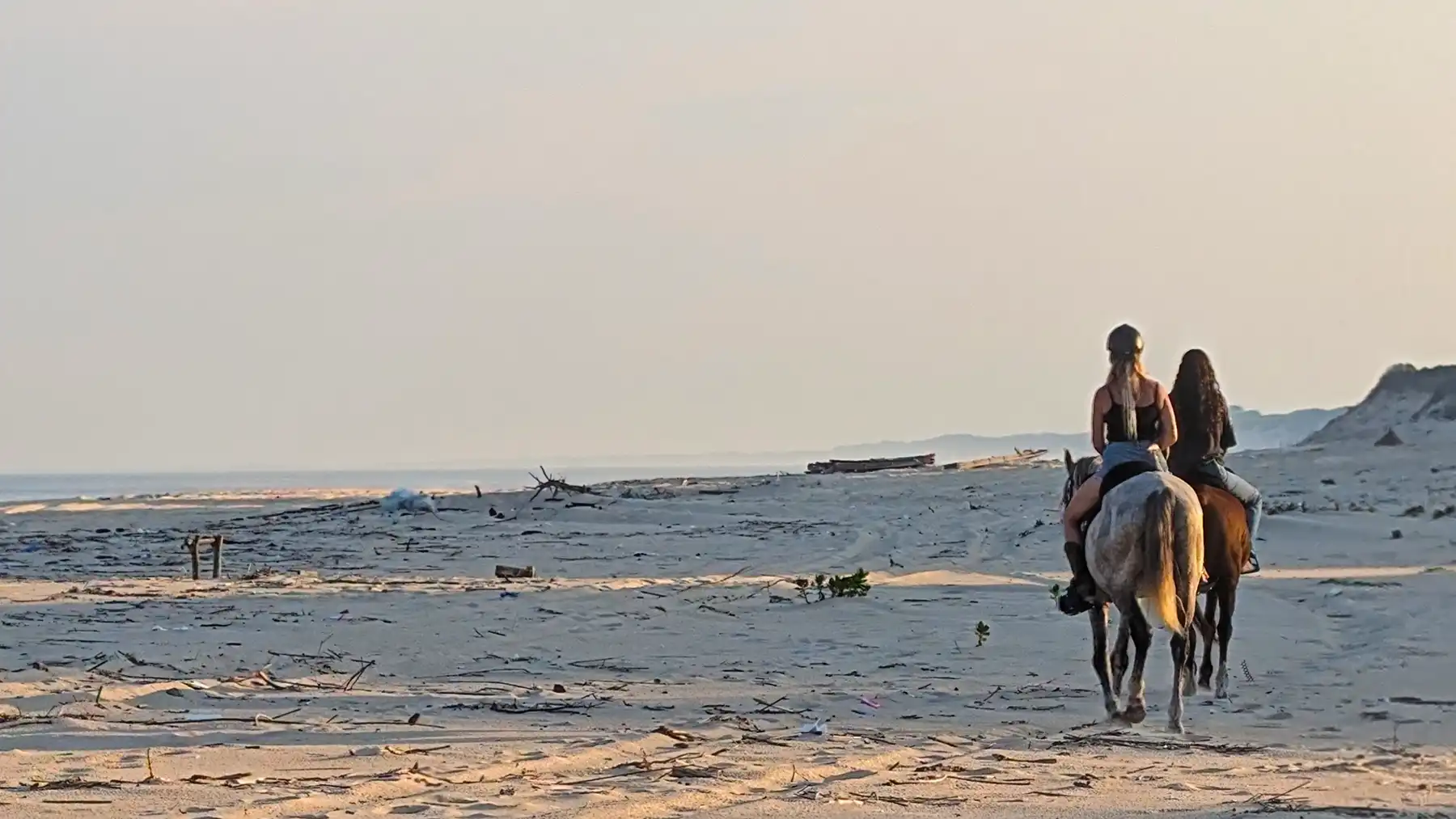 Riding into the sunset